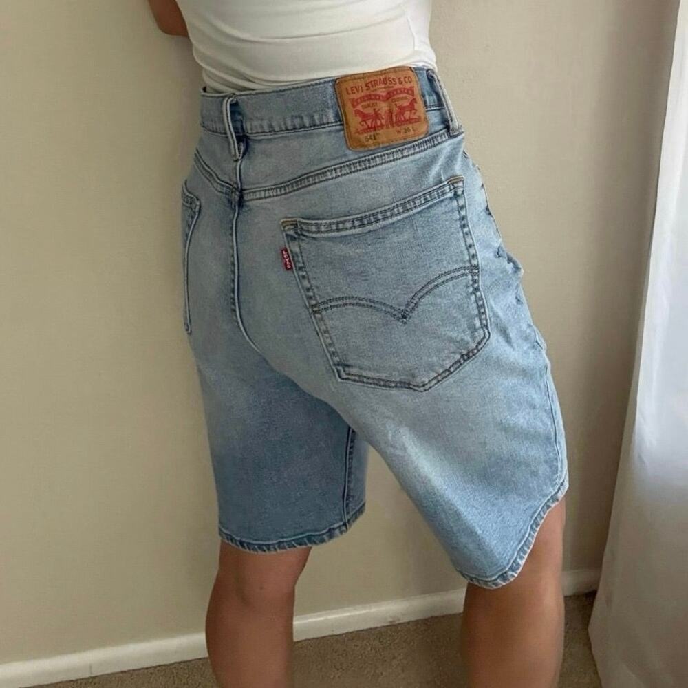 Levi's 541 baggy jorts denim shorts lightwash summer grunge western streetwear